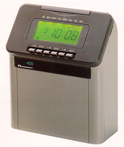 Acroprint 420 time clock accessories at www.raleightime.com