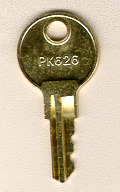 pair of PK626 keys, fits Acroprint 125, 150, BP125, 200, and ET / ETC plastic case stamps at www.raleightime.com