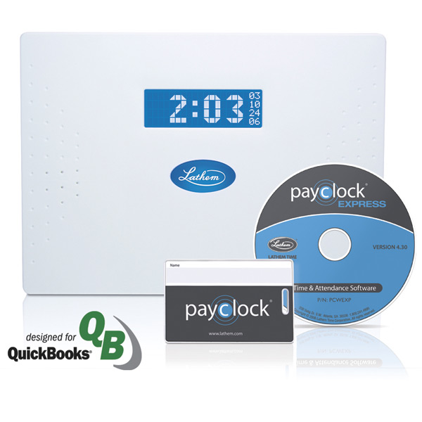 Lathem PC50 PayClock Express RFID badges time and attendance system at www.raleightime.com