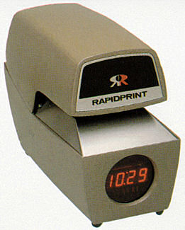 Rapidprint AR-E time and date stamp at www.raleightime.com